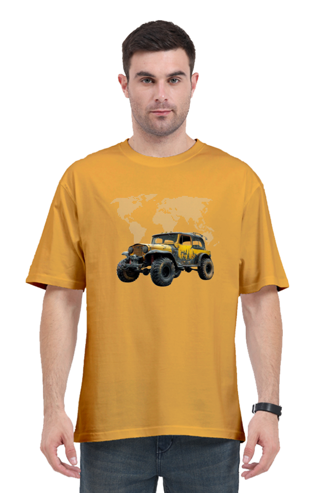 Unisex Oversized Classic T-Shirt - 100% Cotton, Bio Washed, Golden Yellow